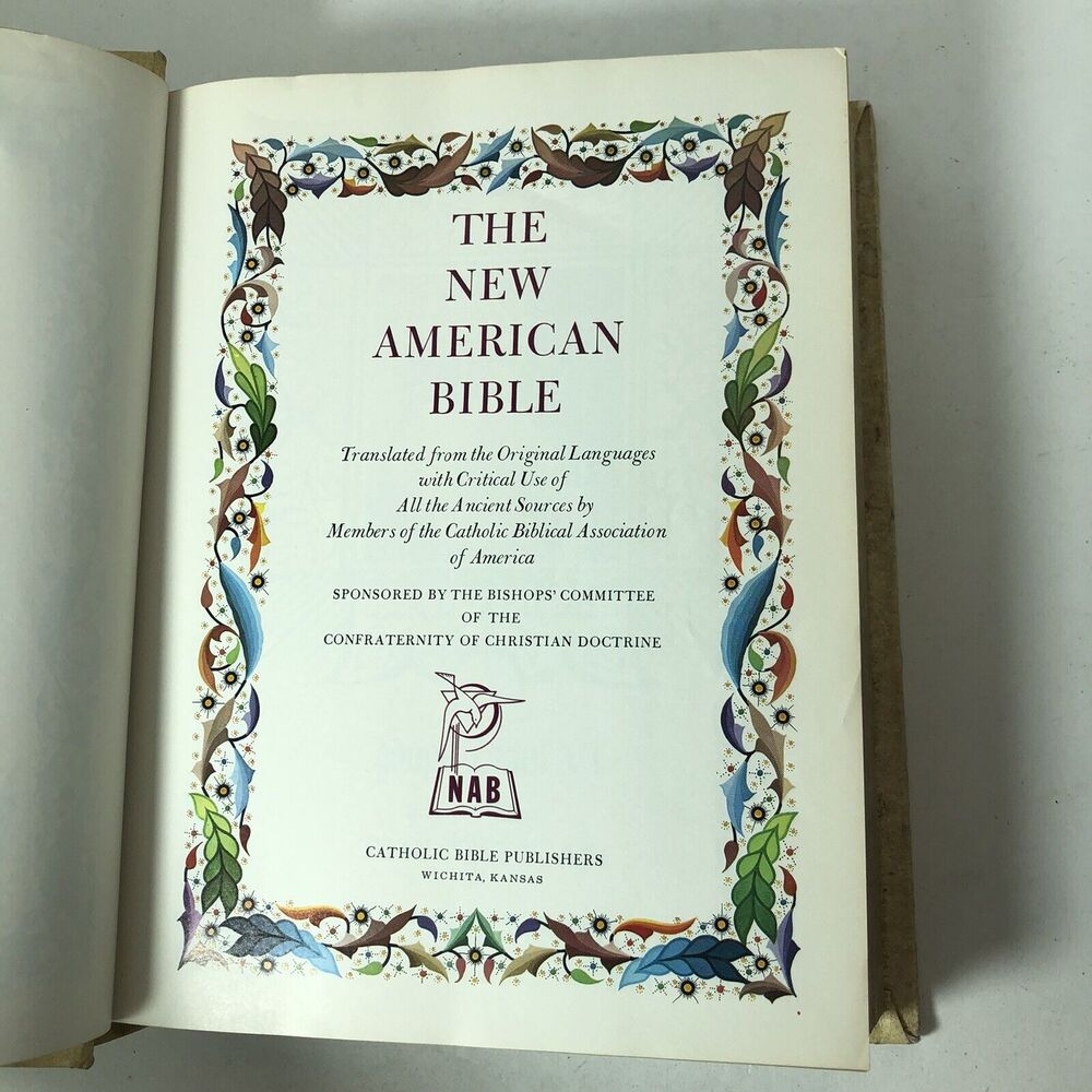 The New American Bible Holy Fireside Family Edition Catholic NAB 1971 1972 B - Picture 8 of 15